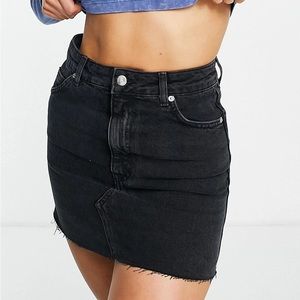 TopShop Black Denim Skirt